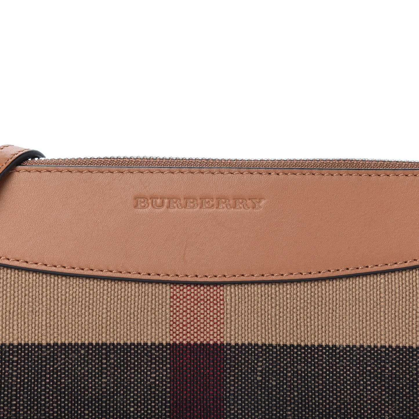 Mega Check Peyton Crossbody Clutch Bag Tan