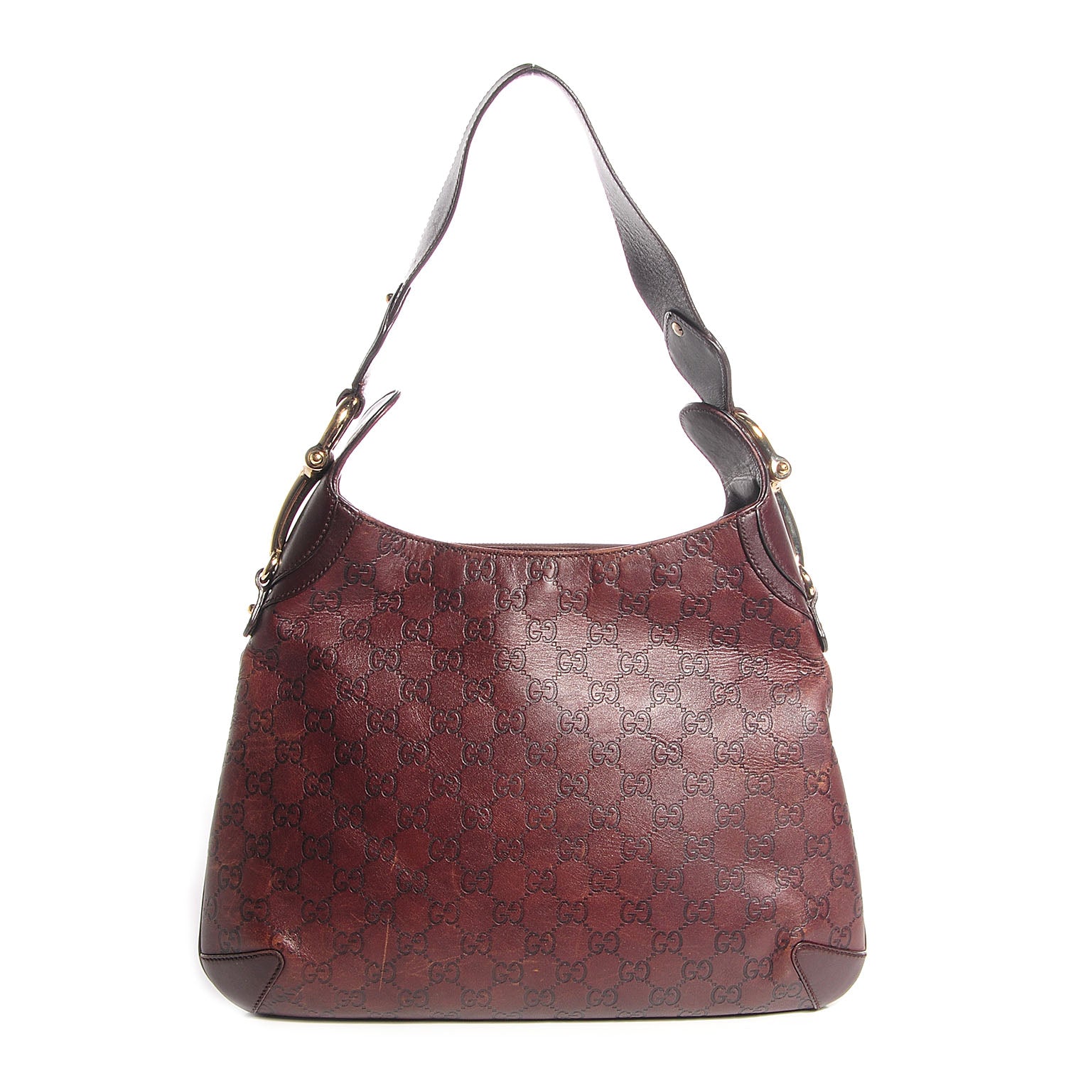 Gucci Guccissima Creole Hobo Chocolate 1 of 7