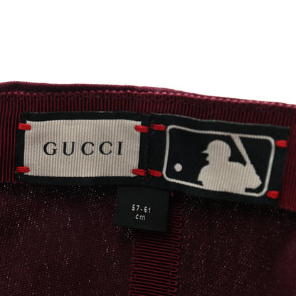 Gucci X MLB Cotton NY Yankees Baseball Hat 57-61 Lacquer 8 of 9