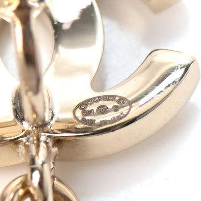 Chanel Metal CC Bead Drop Clip On Earrings 4 of 4