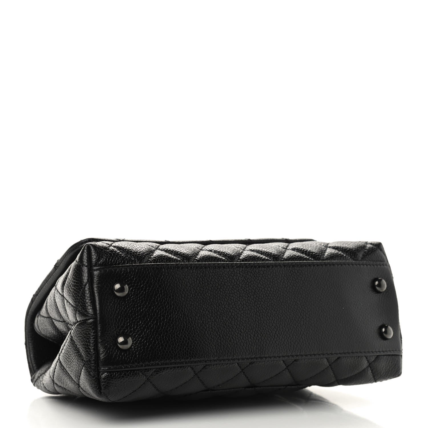 Chanel Caviar Quilted Mini Coco Handle Flap So Black 4 of 9