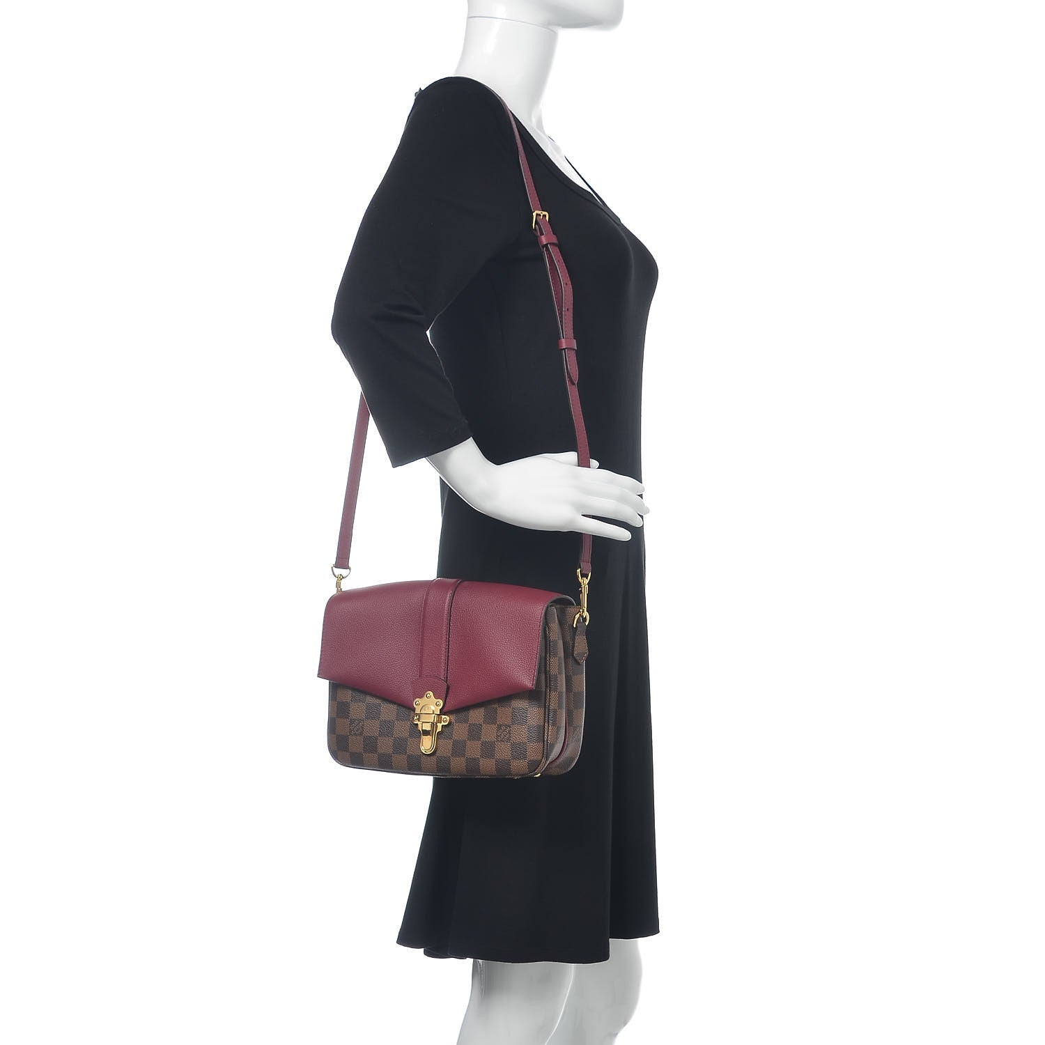 Louis Vuitton Damier Ebene Clapton Raisin 2 of 9