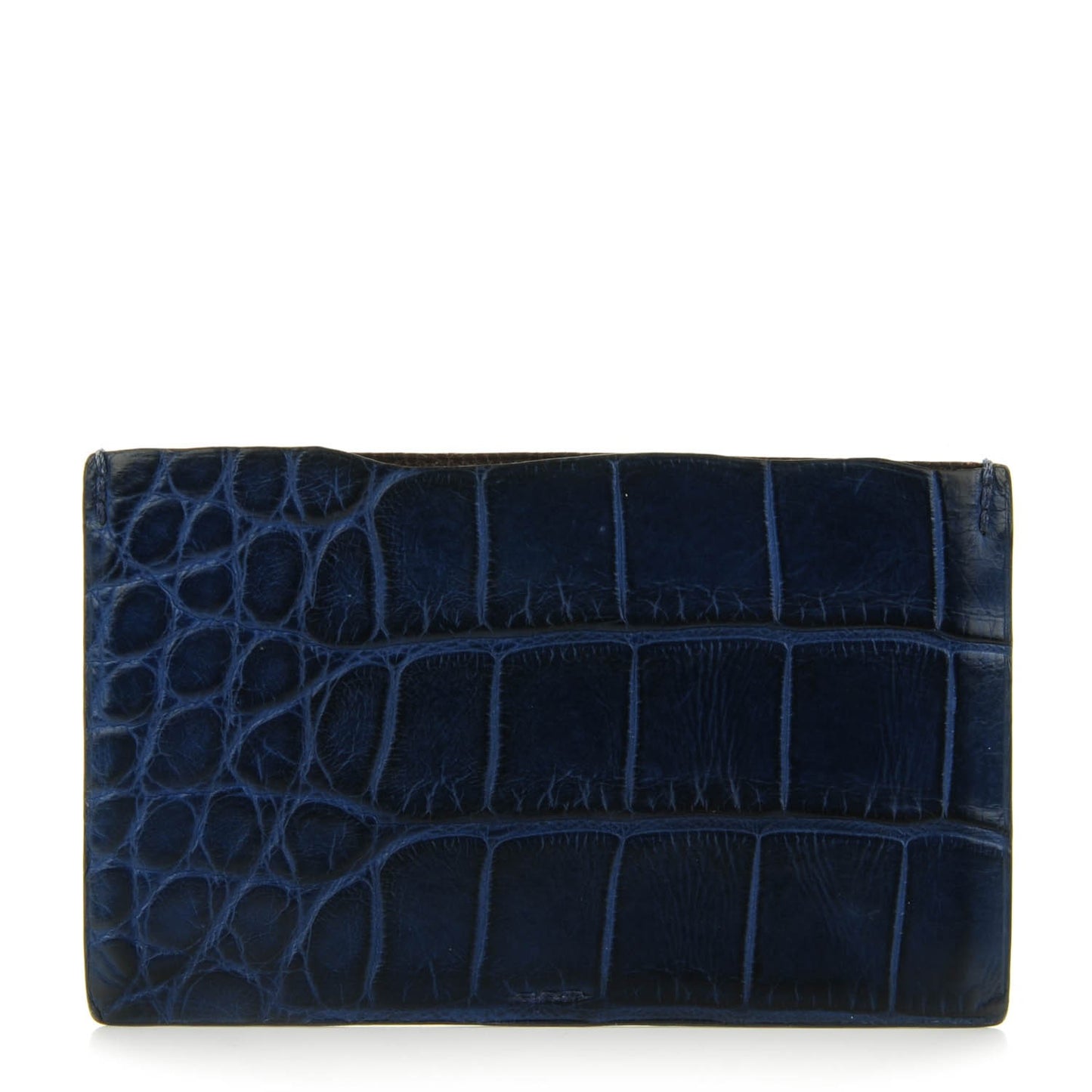 Matte Alligator Matte Petit H Card Case Bleu De Malte