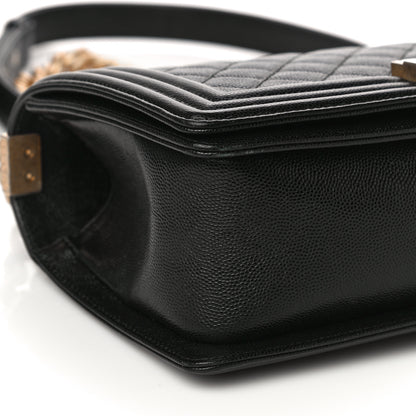 Chanel Caviar Quilted Medium Boy Flap Black 9 of 10