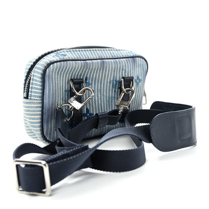Louis Vuitton Hickory Stripes Denim Monogram Watercolor Outdoor Pouch Blue 3 of 10