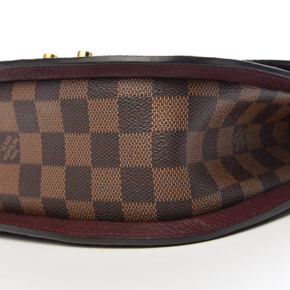 Louis Vuitton Damier Ebene Cuir Taurillon Wight Bordeaux 8 of 10