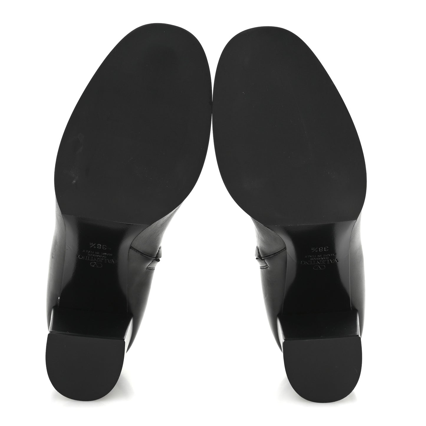 Calfskin VLogo 70mm Ankle Boots 38.5  Black