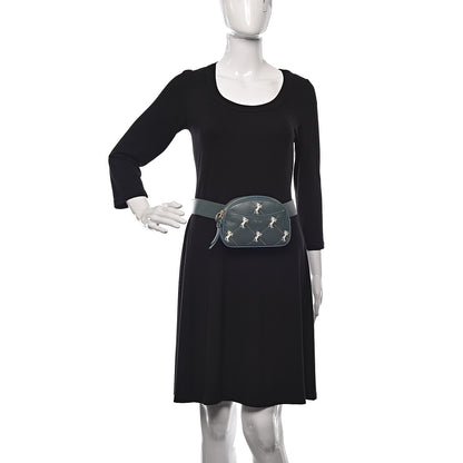 Chloe Smooth Calfskin Little Horses Embroidered Signature Belt Bag Cloudy Blue 2 of 10