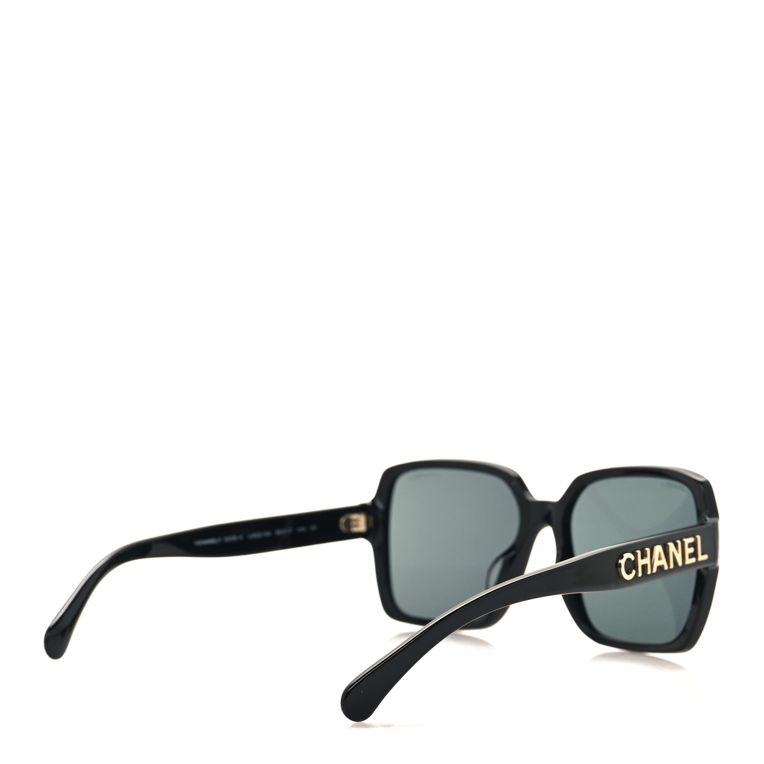Chanel Acetate Polarized Square Sunglasses 5408 Black 4 of 7