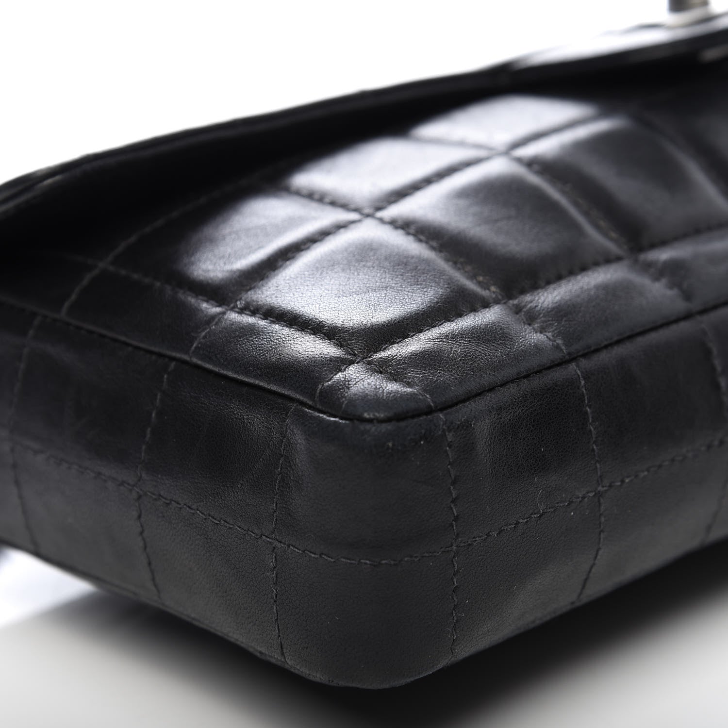 Chanel Lambskin East West Chocolate Bar Flap Black 6 of 10