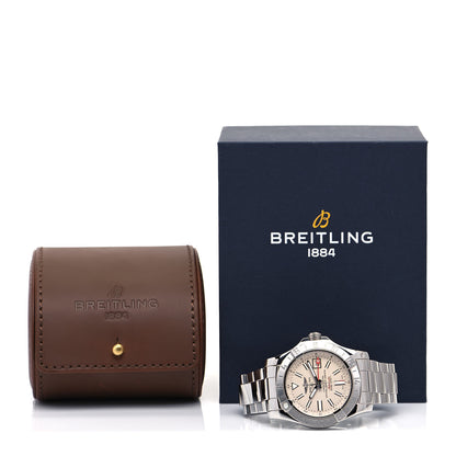 Breitling Stainless Steel 44mm Super Avenger II GMT Automatic Watch Taupe A32390 5 of 5