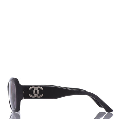 Chanel CC Sunglasses Black 2 of 7
