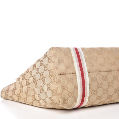 Gucci Monogram Medium Jolicoeur Tote White 8 of 10