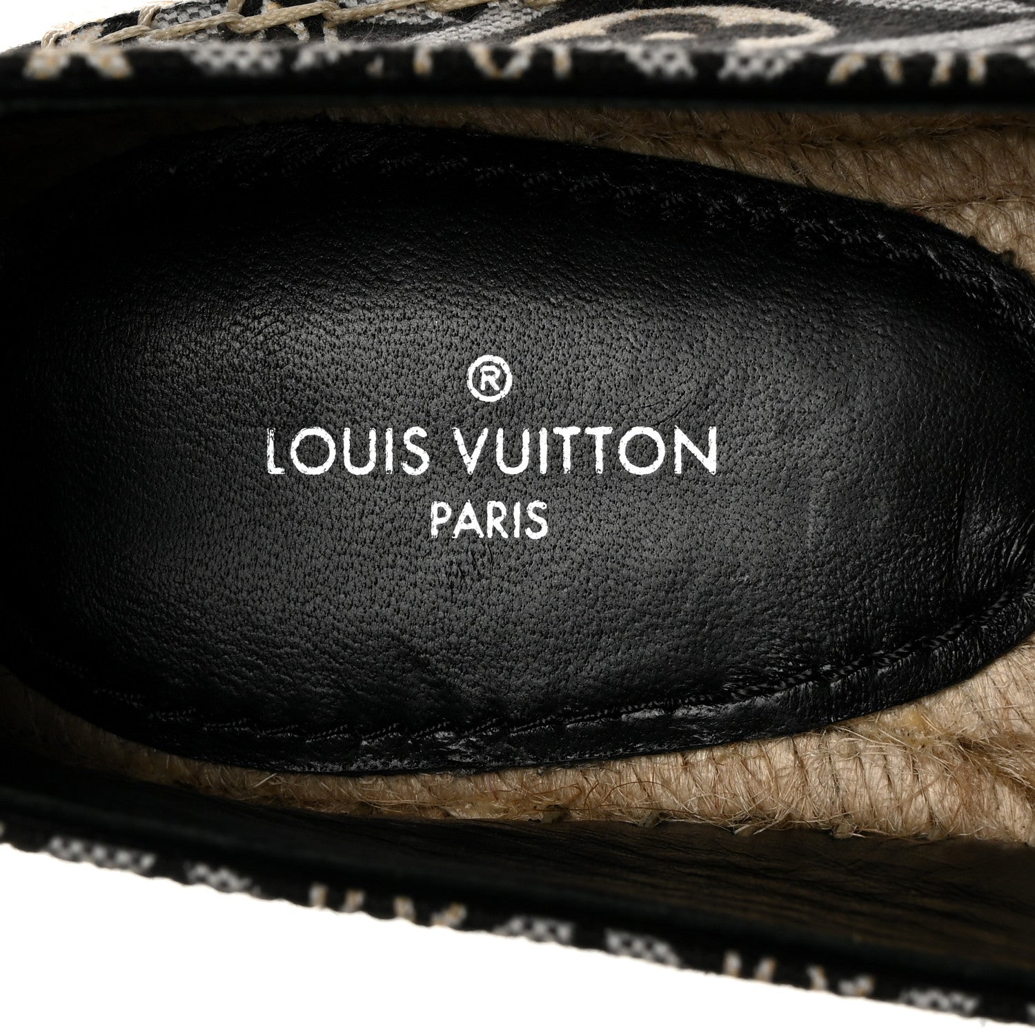Louis Vuitton Jacquard Since 1854 Starboard Espadrille Flats 35 Grey 7 of 9