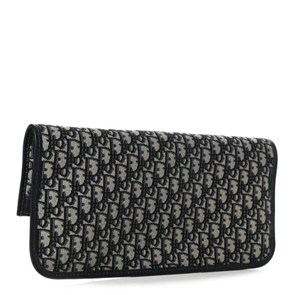 Christian Dior Oblique Fold Over Clutch Blue 4 of 9