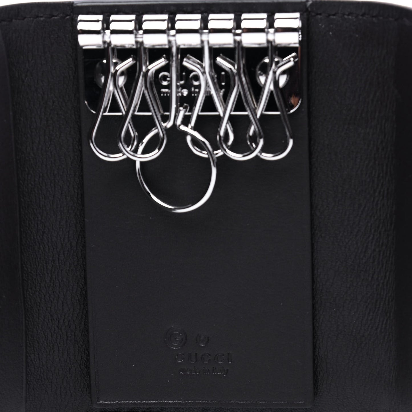 Microguccissima 6 Key Holder Case Black