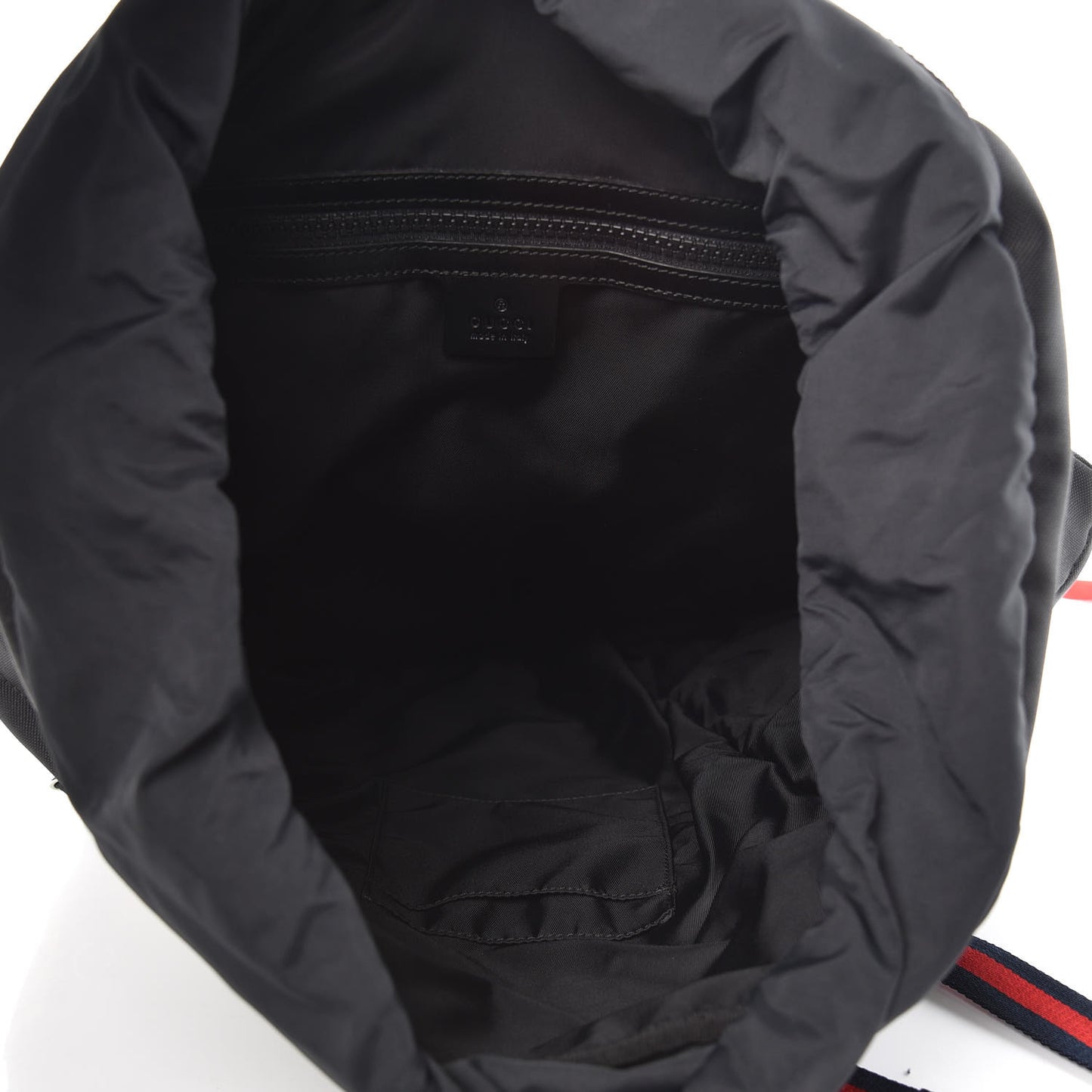 Techno Canvas Web L'Aveugle Par Amour Embroidered Double Buckle Backpack Black