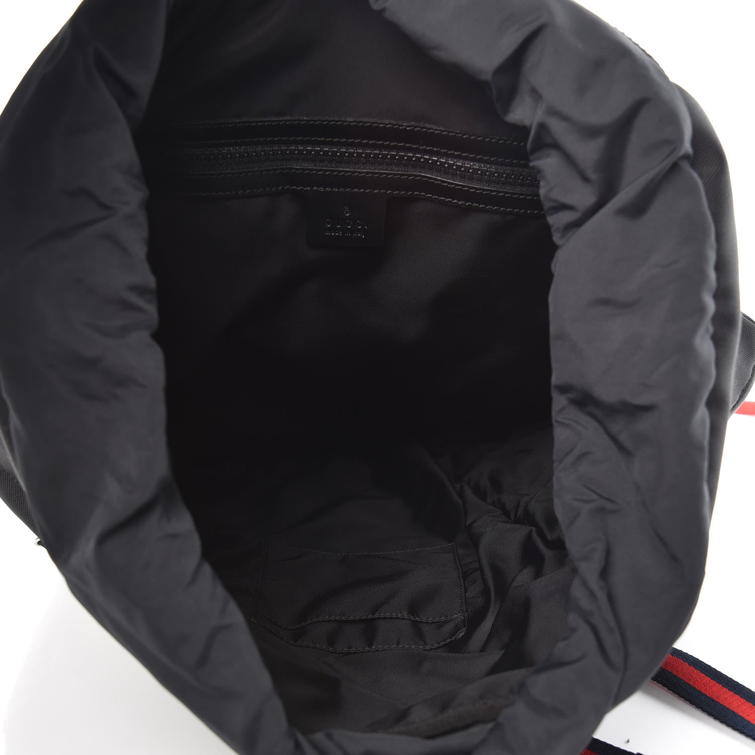 Gucci Techno Canvas Web L'Aveugle Par Amour Embroidered Double Buckle Backpack Black 5 of 9