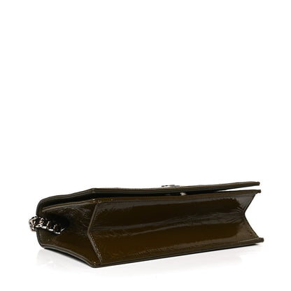 Christian Dior Patent Medium Diorama Flap Bag Green 4 of 12