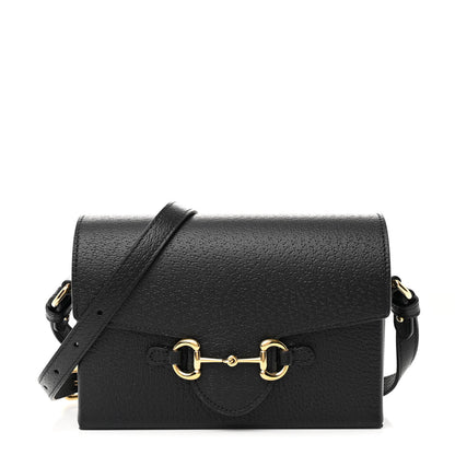 Gucci Calfskin Horsebit 1955 Shoulder Bag Black 1 of 11