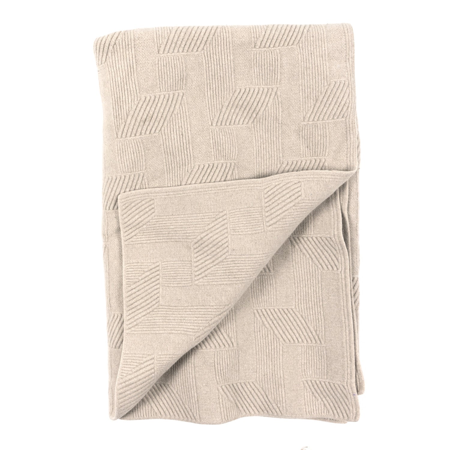 Hermes Wool Sherwood Bed Cover Blanket Ecru 2 of 4