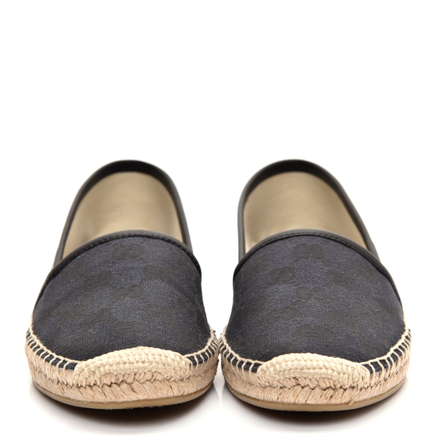 Monogram Espadrilles 37.5 Black