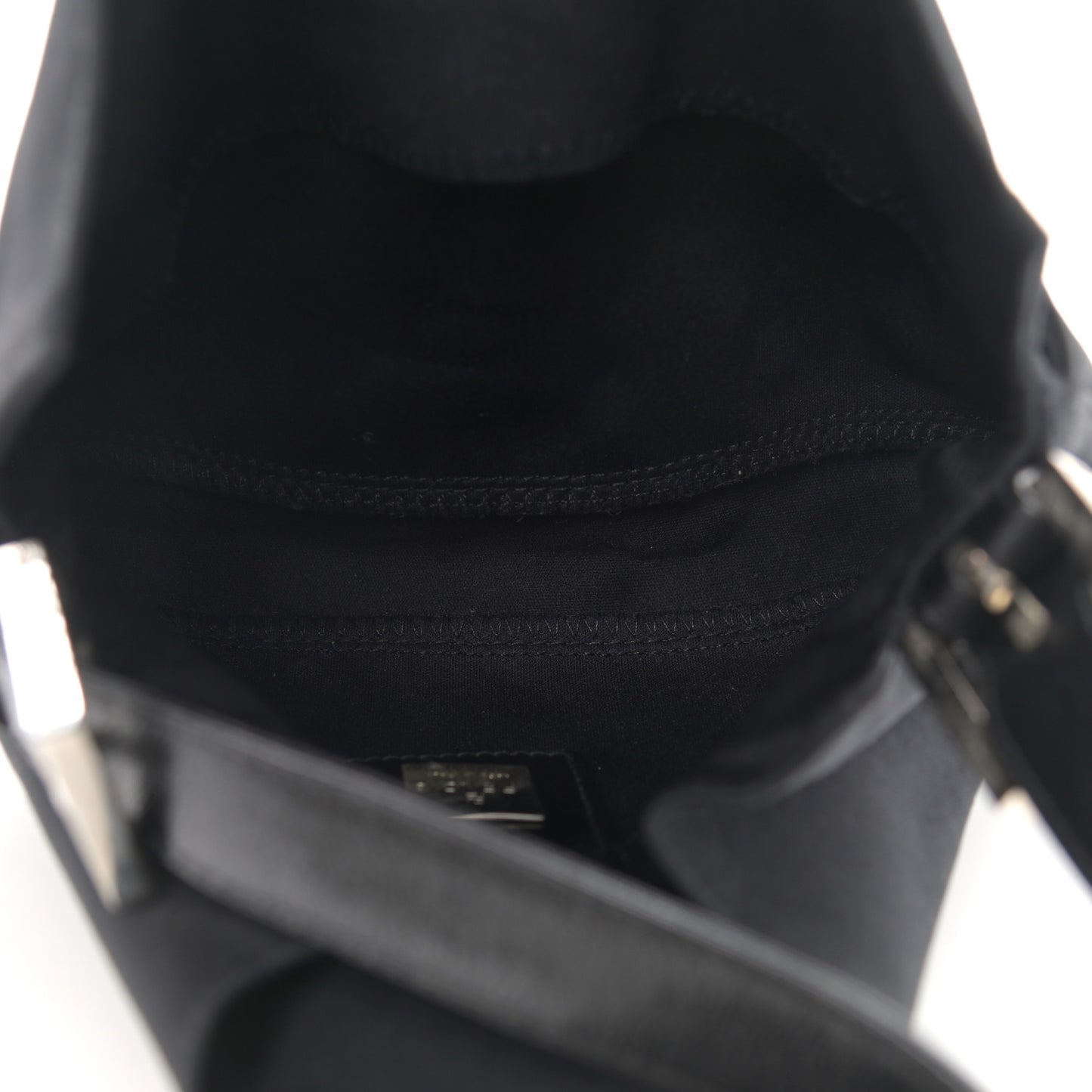 Nylon Baguette Bag Black
