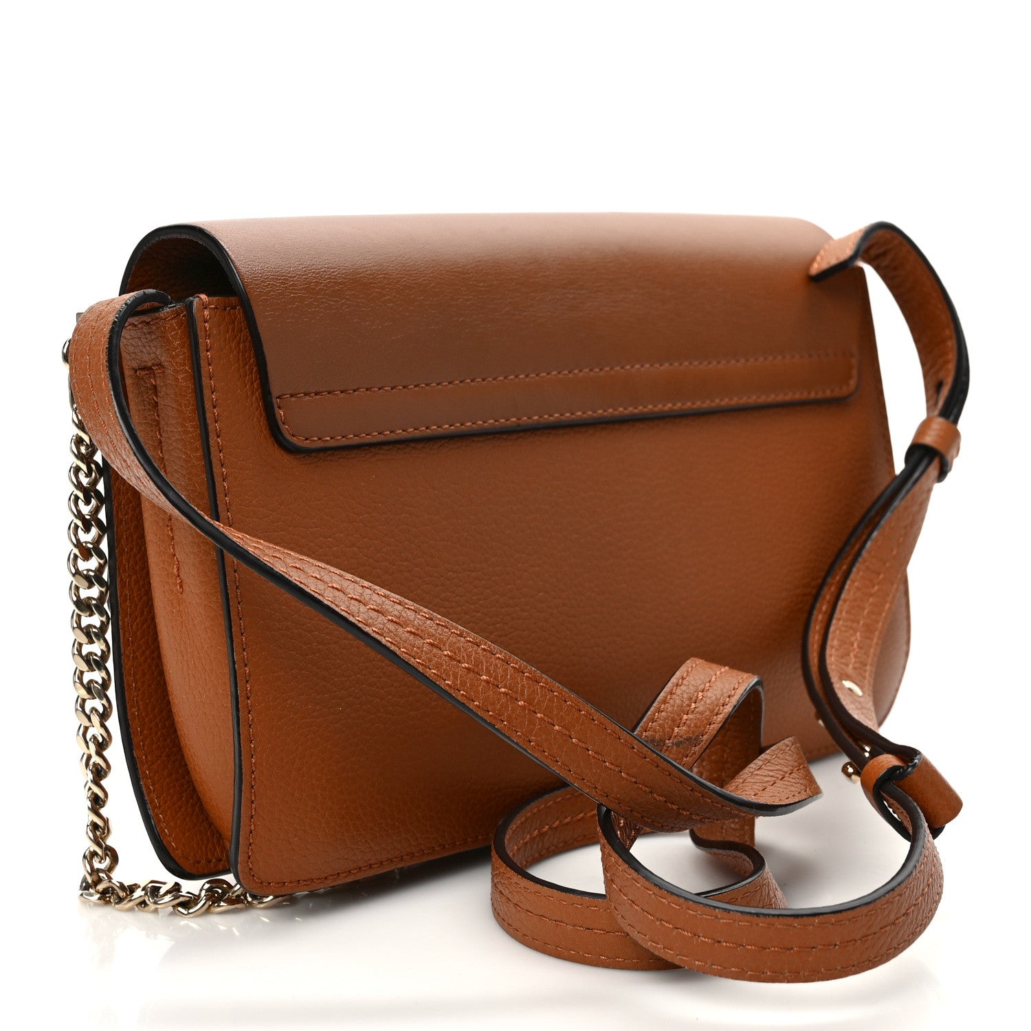 Chloe Calfskin Small Faye Shoulder Bag Tobacco 3 of 9