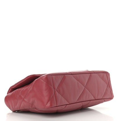 Chanel Goatskin Quilted Large Chanel 19 Flap Red 4 of 11