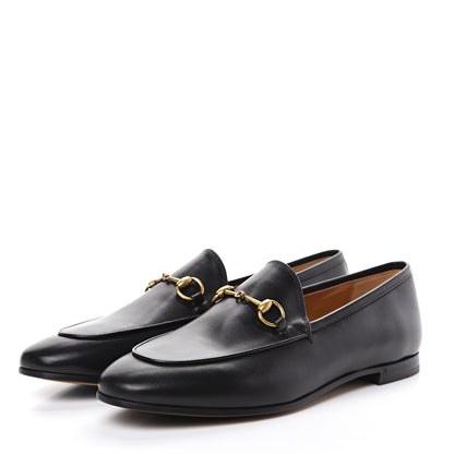 Gucci Calfskin Womens Jordaan Loafers 38.5 Black 3 of 12