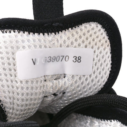 Chanel Fabric Suede CC Sneakers 38 Black Dark Grey 8 of 10