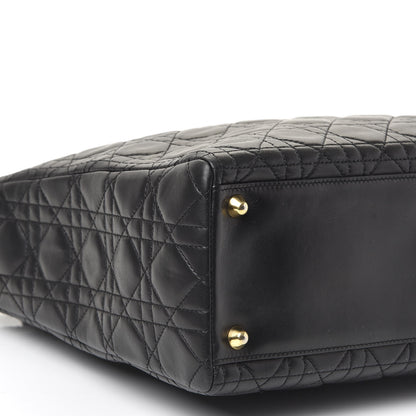 Christian Dior Lambskin Cannage Large Lady Dior Black 5 of 9