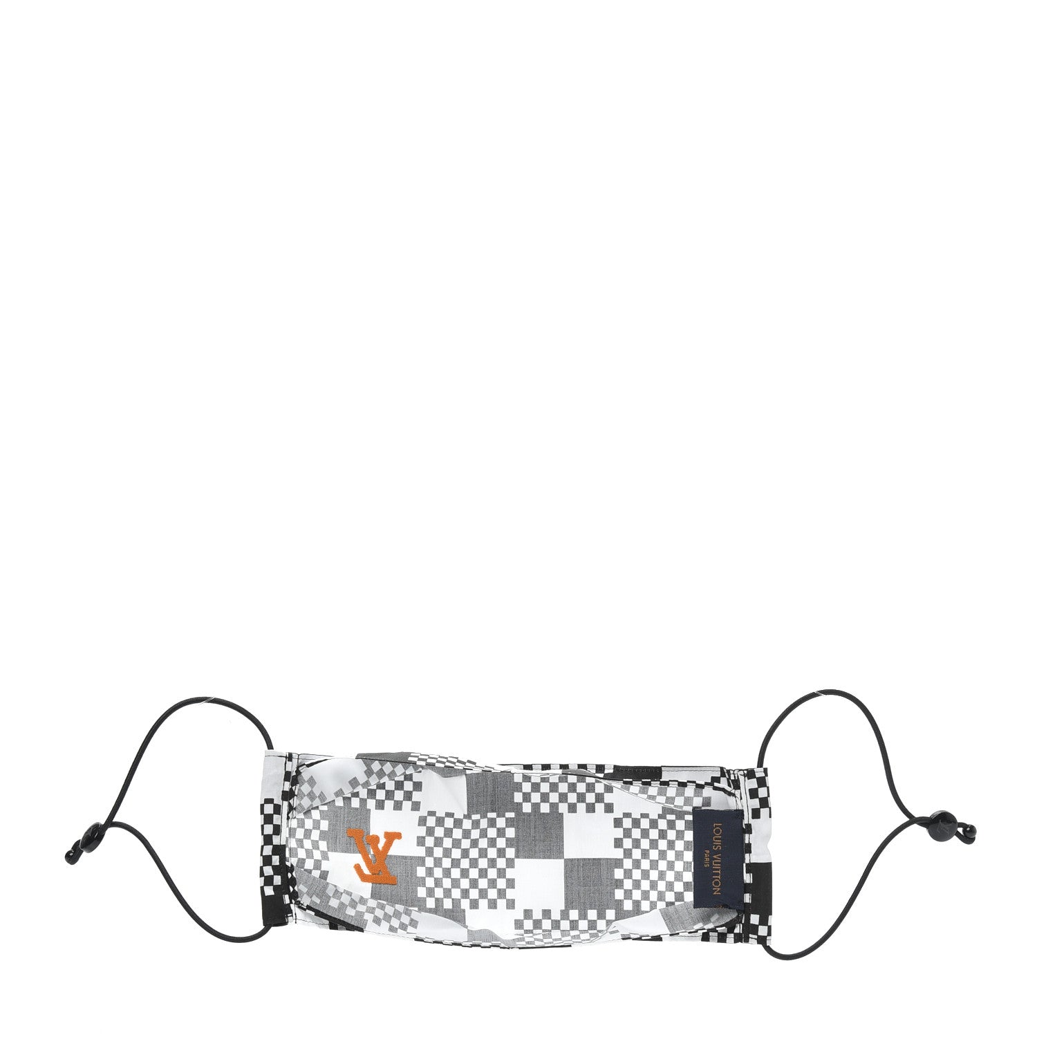 Louis Vuitton Damier Pattern LV Face Mask Black White 3 of 4