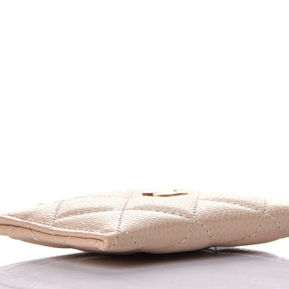 Chanel Caviar Quilted Card Holder Light Beige 8 of 10