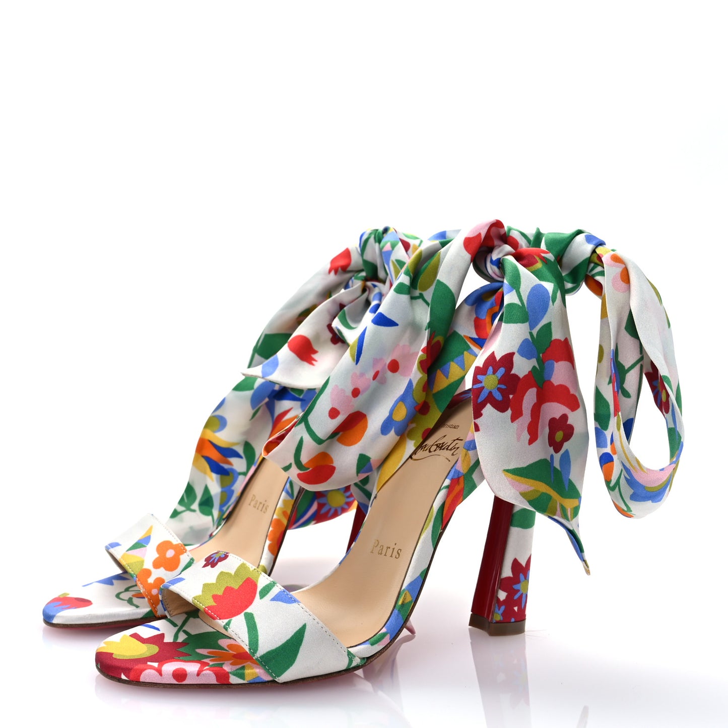 Crepe Satin Bloomy Crosse Du Desert 100 Sandals 36 Multicolor