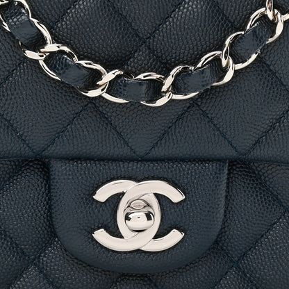 Chanel Caviar Quilted Mini Rectangular Flap Navy 8 of 11