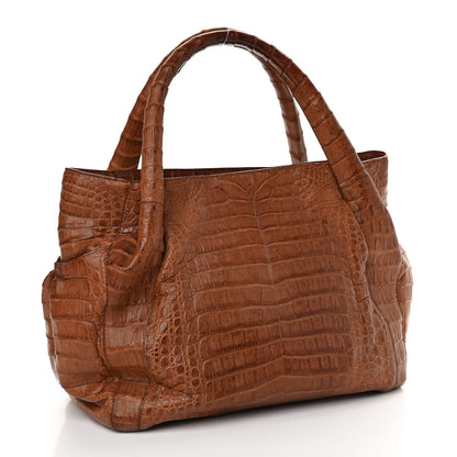 Nancy Gonzalez Crocodile Tote Brown 3 of 9