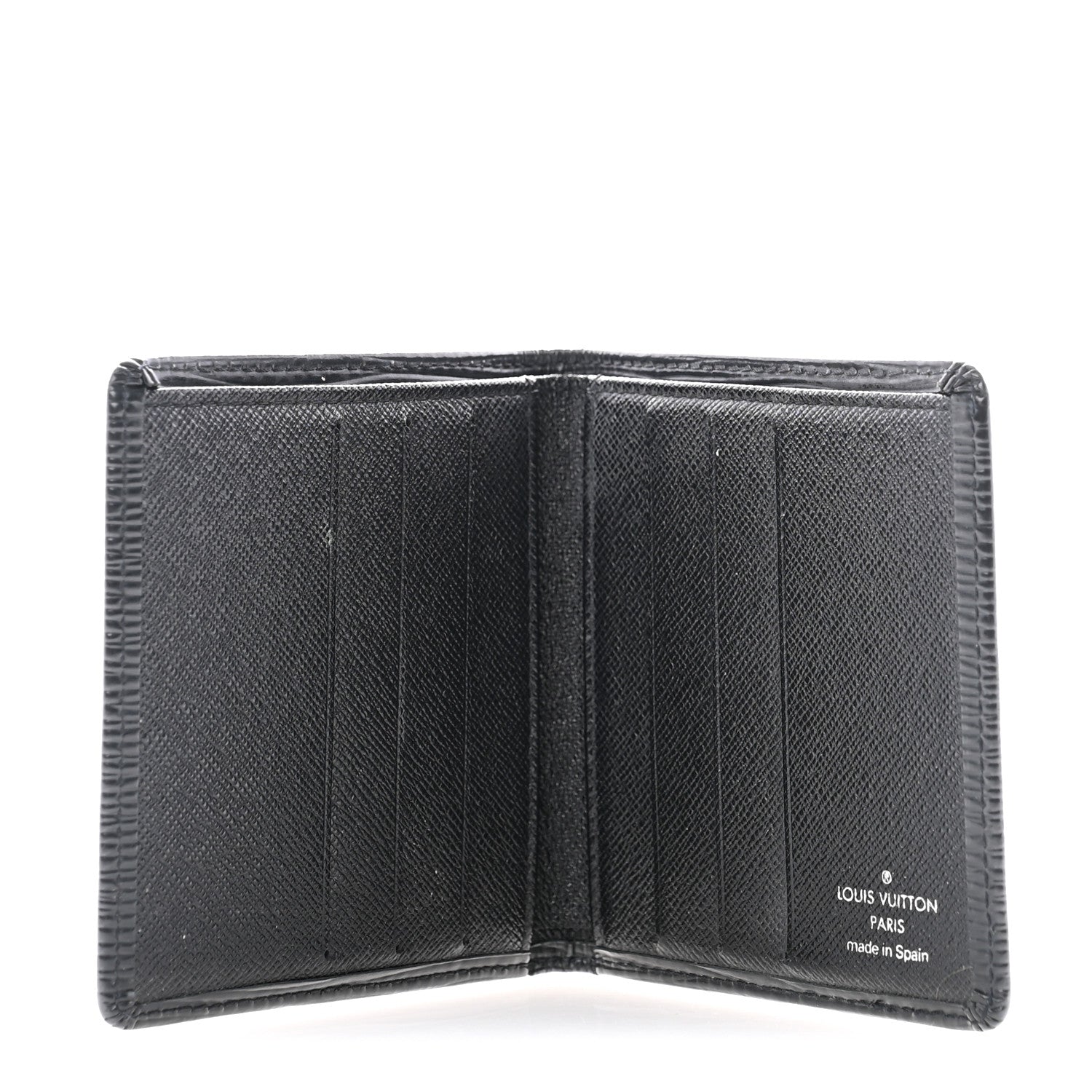 Louis Vuitton Epi 6 Card Billfold Wallet Black 5 of 6