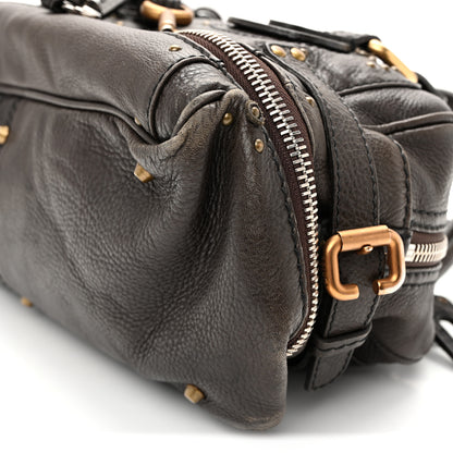 Chloe Calfskin Paddington Double Zip Bowler Chocolate 9 of 10