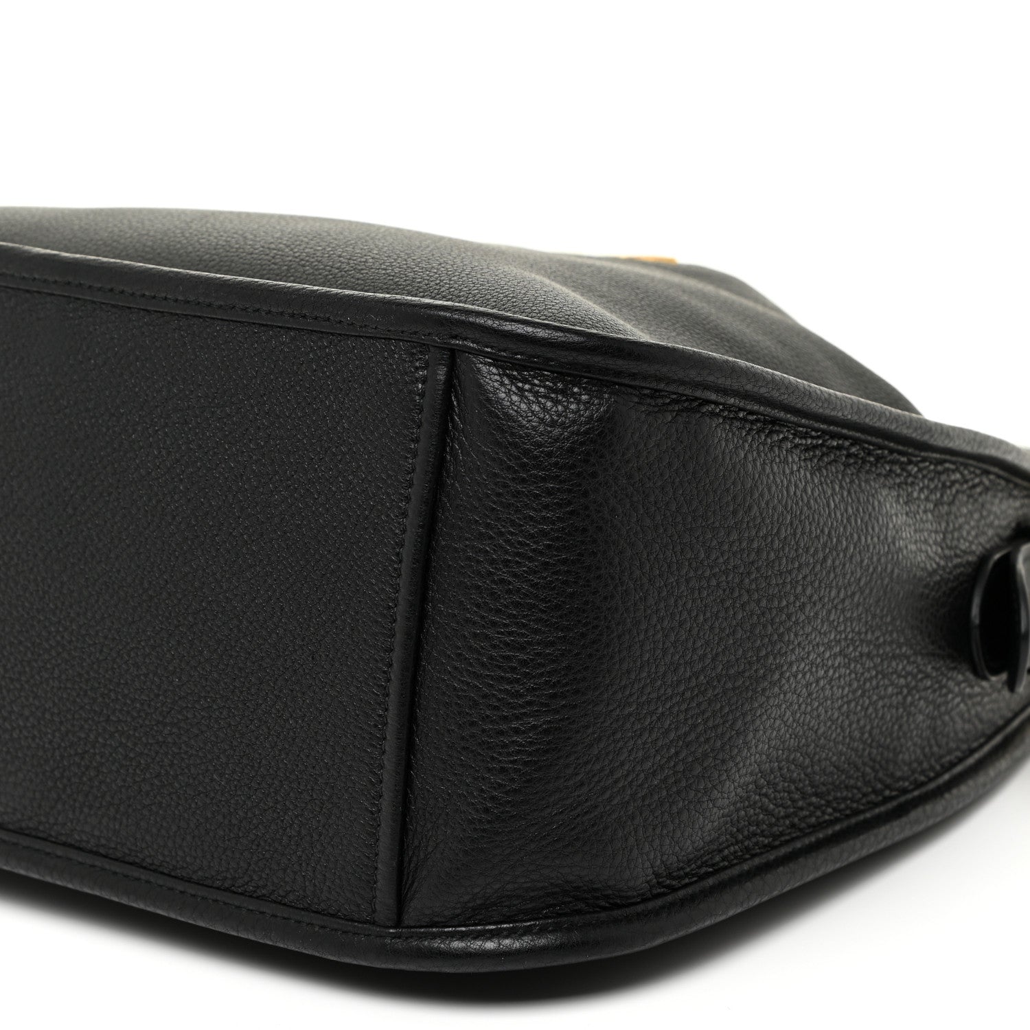Prada Vitello Phenix Zippered Messenger Hobo Black 9 of 10