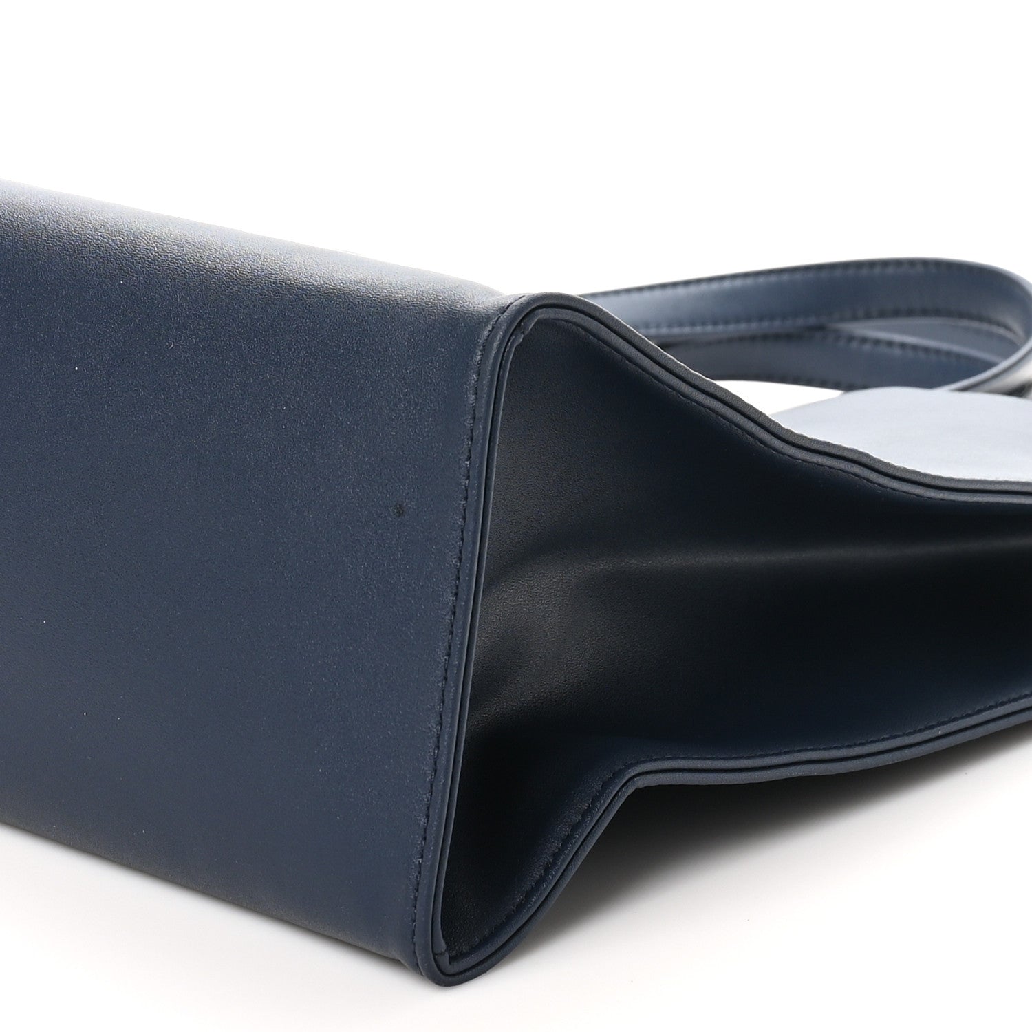 Telfar Vegan Leather Medium Shopping Bag Navy 9 of 9