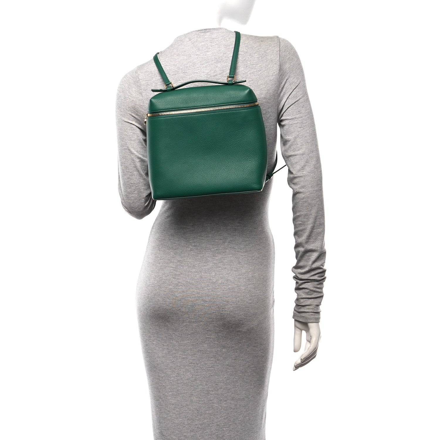 Loro Piana Grained Calfskin L23.5 Extra Pocket Backpack Forest Leaves 2 of 10