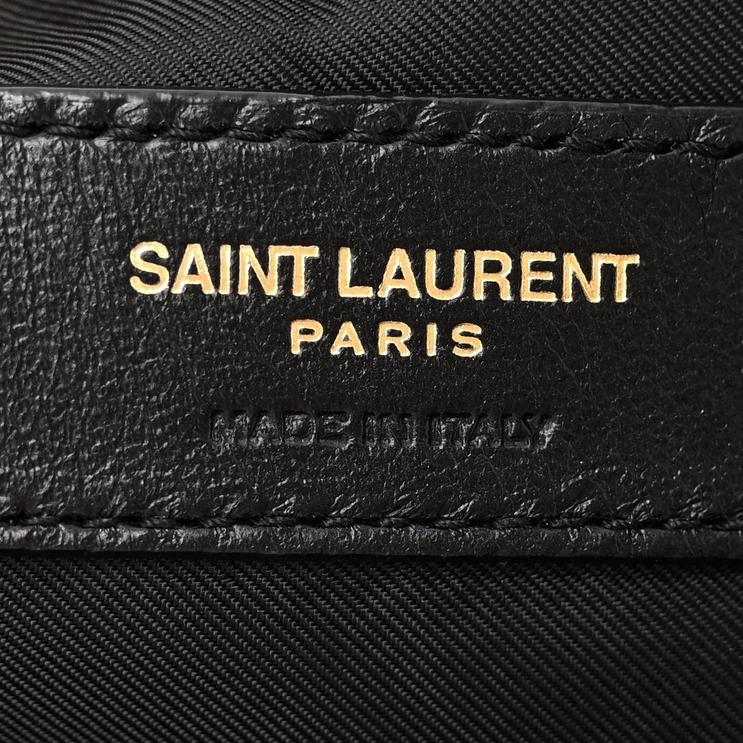 Lambskin Quilted Gaby Cosmetic Pouch Black