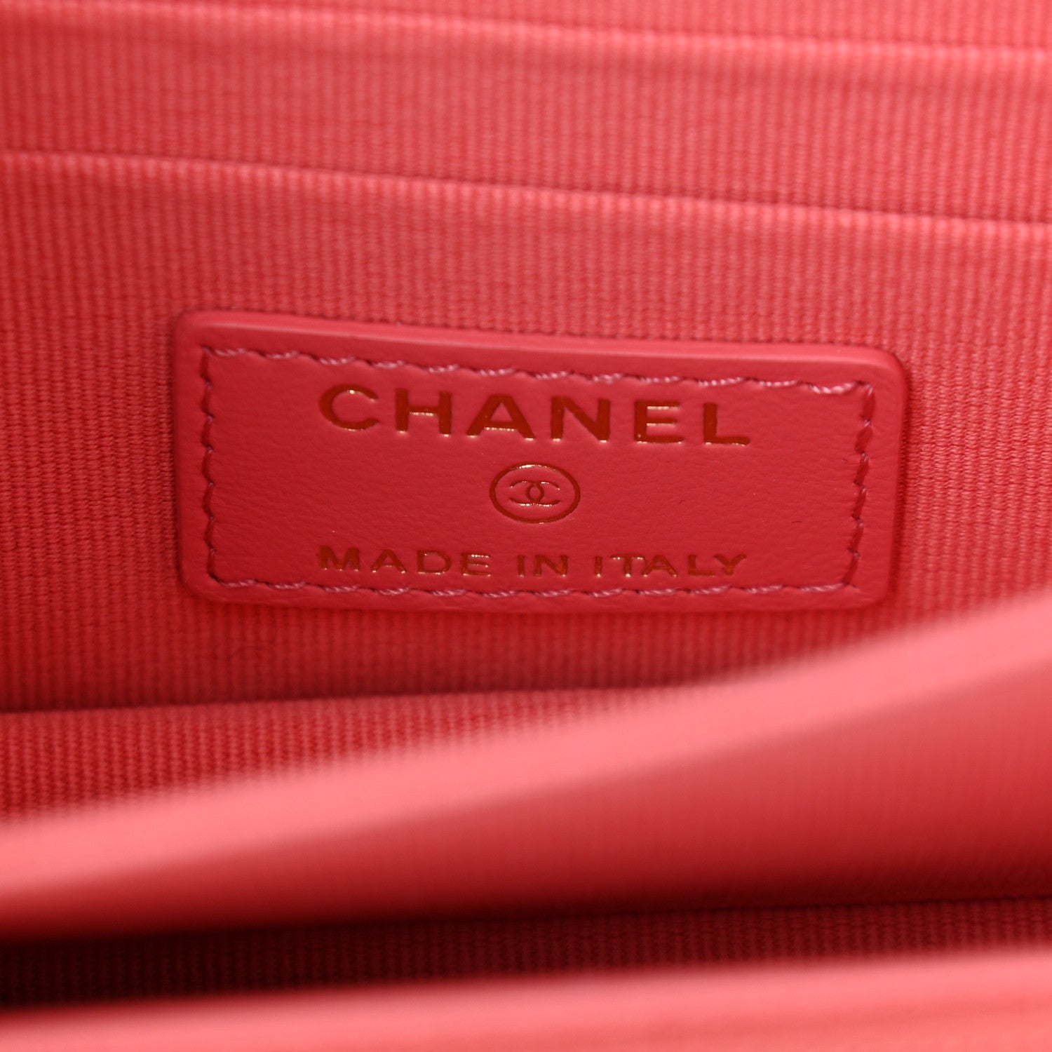 Chanel Lambskin Enamel Quilted Pending Clutch With Chain Pink 8 of 11