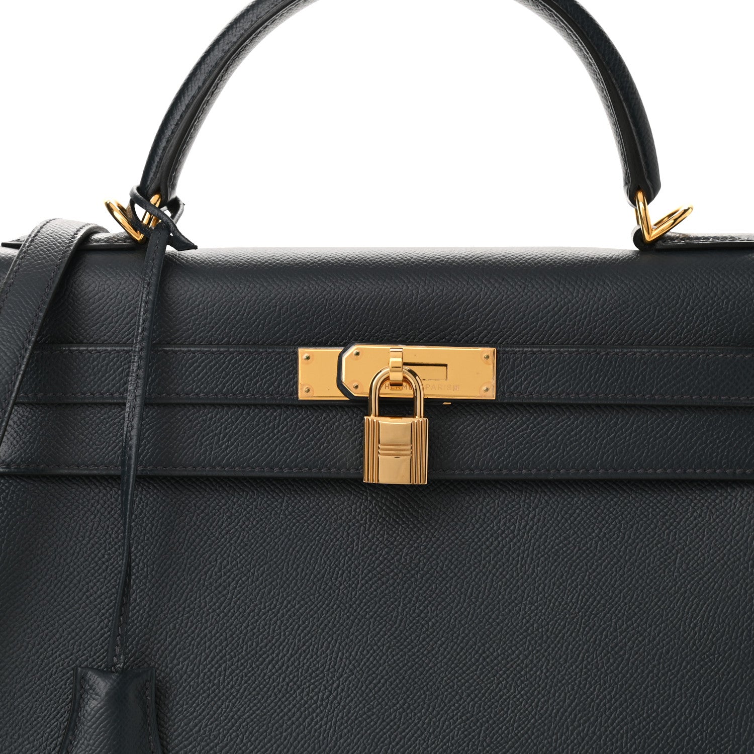 Hermes Courchevel Kelly Sellier 32 Bleu Marine 8 of 10
