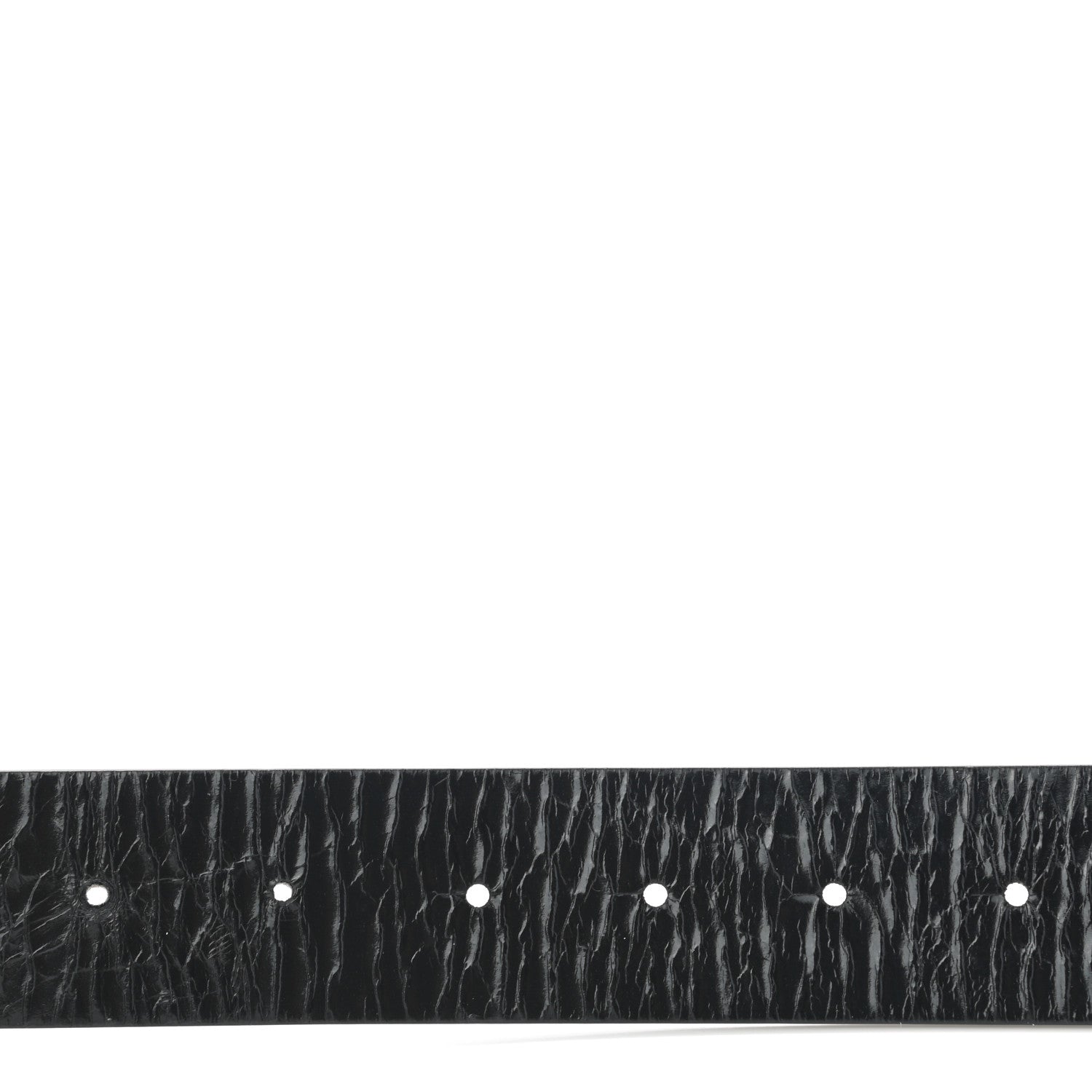 Chanel Patent Calfskin CC Reversible Belt 95 Black White 8 of 10