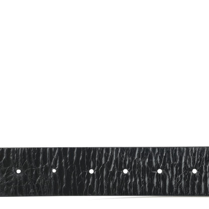 Chanel Patent Calfskin CC Reversible Belt 95 Black White 8 of 10