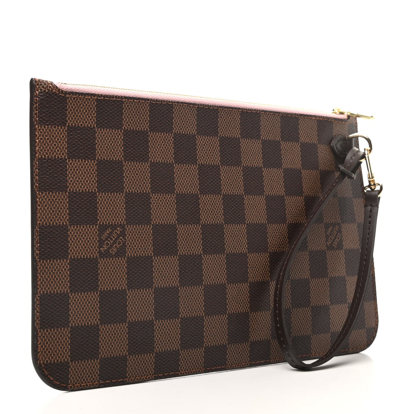 Damier Ebene Neverfull MM GM Pochette Rose Ballerine
