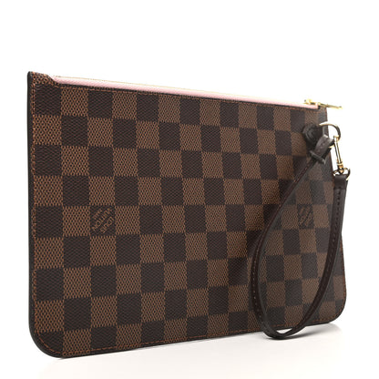 Louis Vuitton Damier Ebene Neverfull MM GM Pochette Rose Ballerine 3 of 6