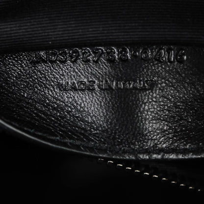 Saint Laurent Calfskin Matelasse Chevron Monogram Large College Satchel Dark Anthracite 7 of 8